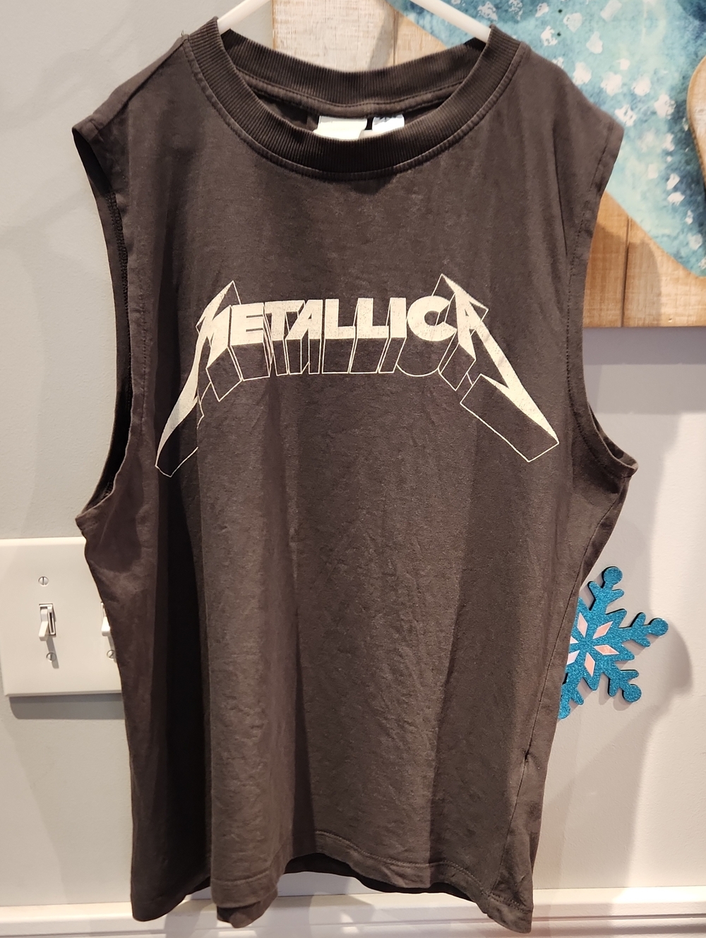 H&M Metallica Men's Sz XS Gray Tank Top
